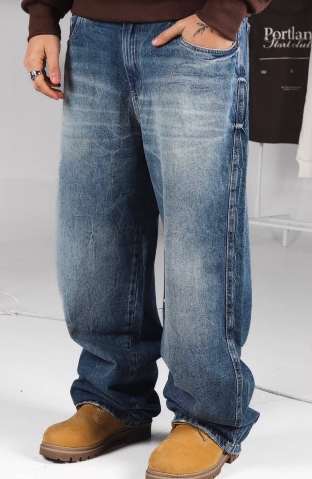 Jean Baggy Azul Hielo